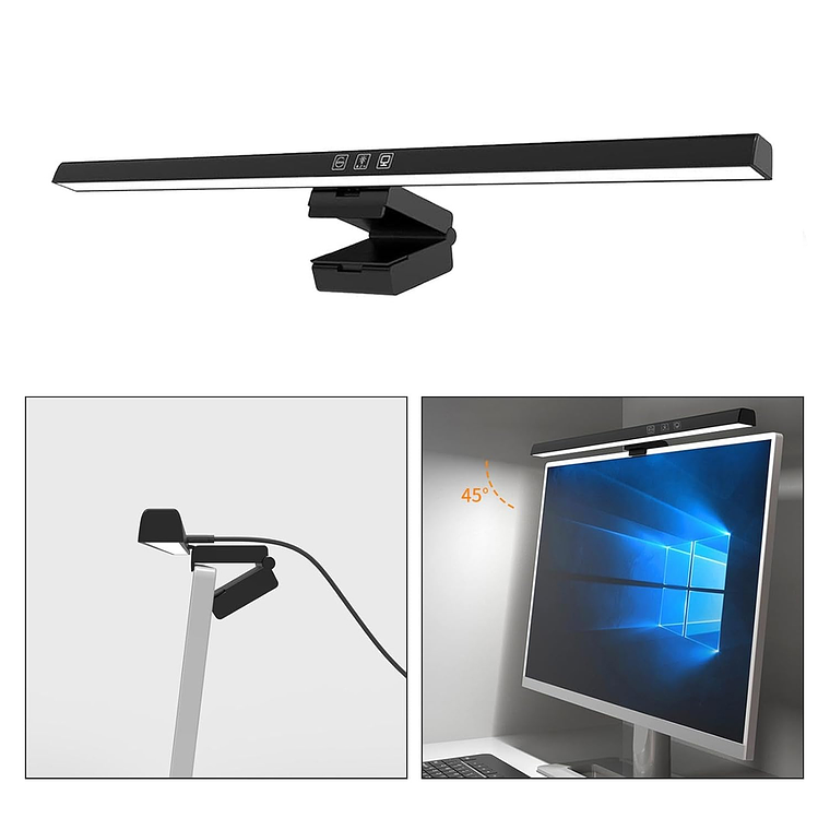 Barra De Luz Led Usb Para Monitor 3 Tonos de Luz 6