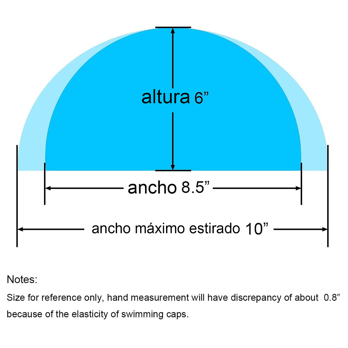 Gorro Natación Unisex Naylon Licra Piscina Baño Adulto Niño 6
