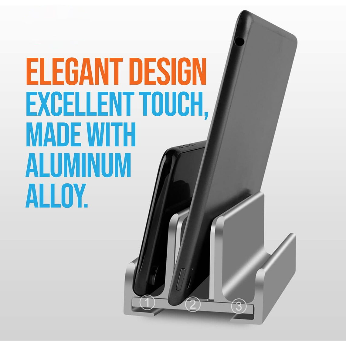 Soporte Base Vertical Aluminio Para Notebook Smartphone 3