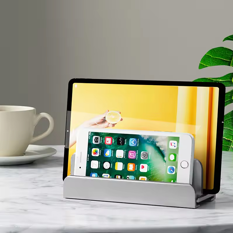 Soporte Base Vertical Aluminio Para Notebook Smartphone 5