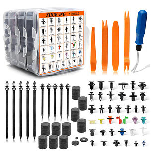 Kit 1295 Clip Broche Retencion Plastico Auto Lata Tapabarro