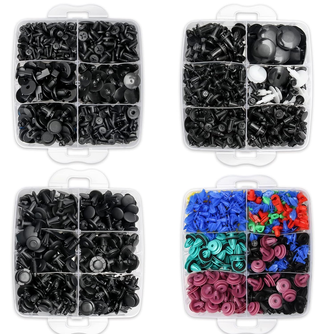 Kit 1295 Clip Broche Retencion Plastico Auto Lata Tapabarro 2