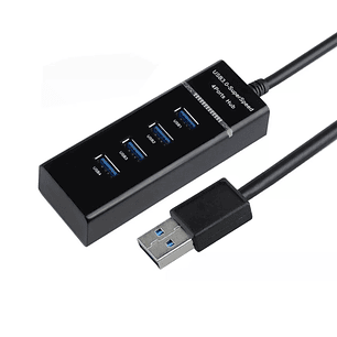 Hub Usb 3.0 4 Puertos De Alta Velocidad Indicador Led Azul
