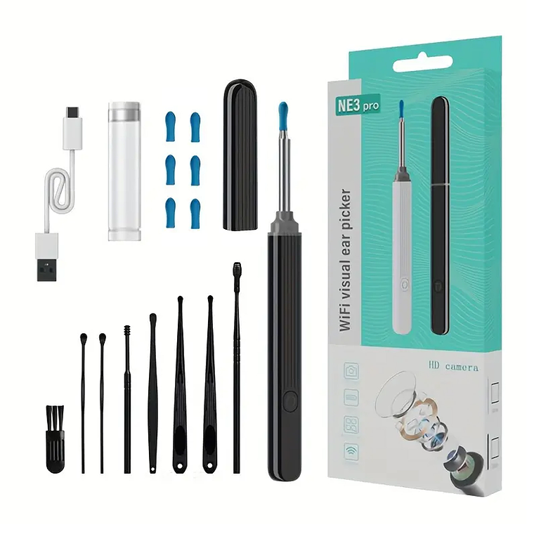 Limpiador Oídos Endoscopio Cámara Hd Inalámbrica Recargable 1