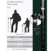 Pack 2 Bastones Trekking Senderismo Plegable Aluminio 7075