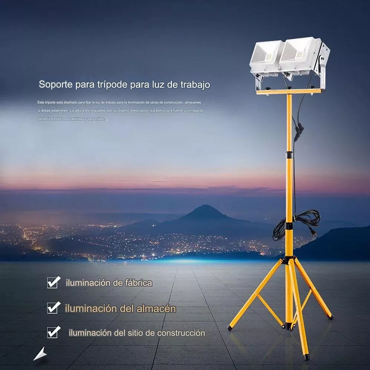 Soporte Base Atril Tripode Para Foco Led 220v O Emergencia 7