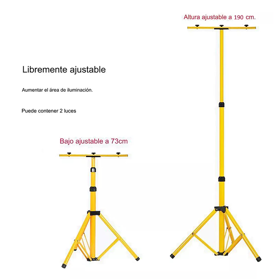 Soporte Base Atril Tripode Para Foco Led 220v O Emergencia