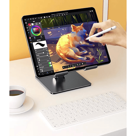 Soporte Escritorio Metal Plegable Muy Firme Tablet Y iPad