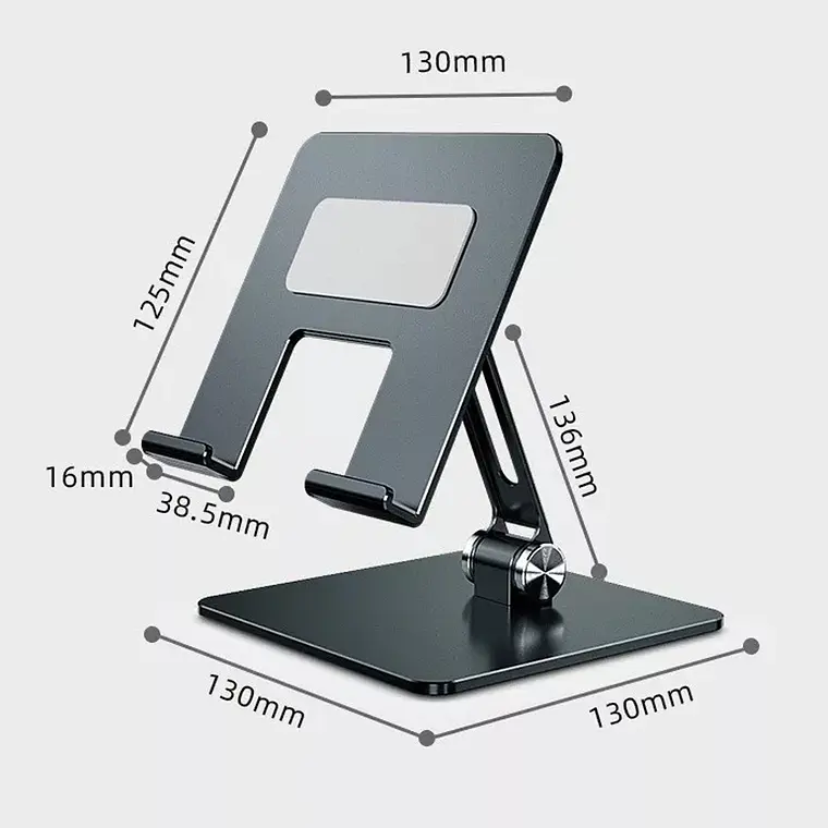 Soporte Escritorio Metal Plegable Muy Firme Tablet Y iPad 5