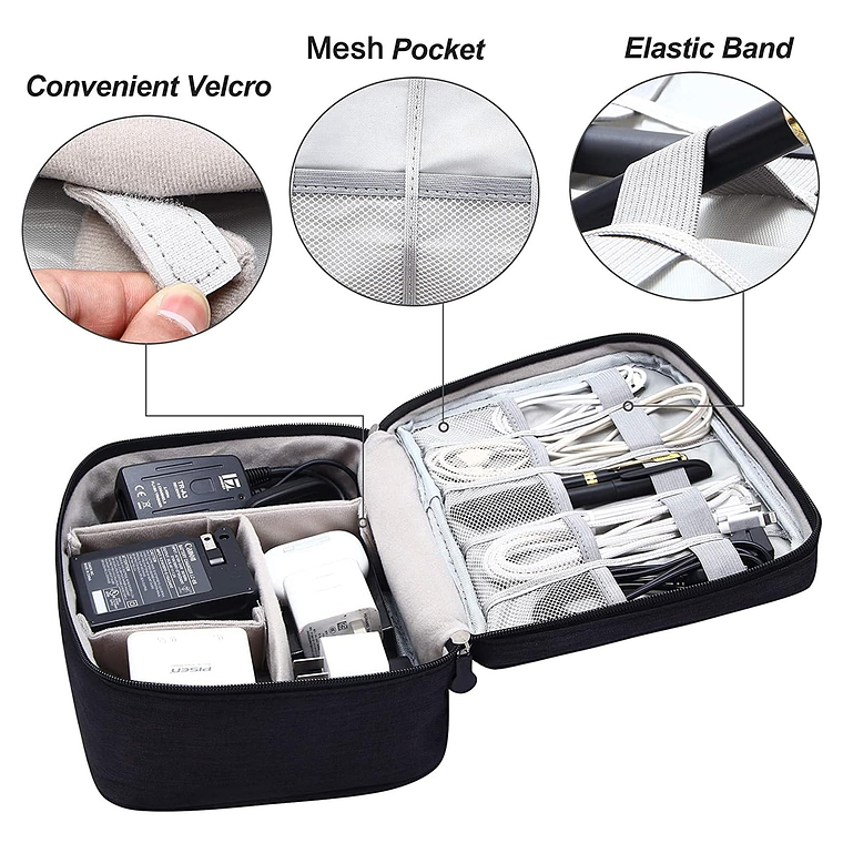 Bolso Organizador De Cables Y Accesorios Usb Viajero 5