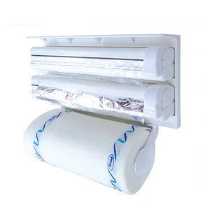 Porta Rollo Toalla Nova Triple Dispensador Cocina Alusa Film