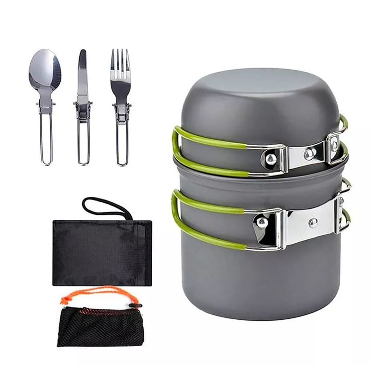 Set Ollas Kit Camping 5 Piezas Ultraligero 1