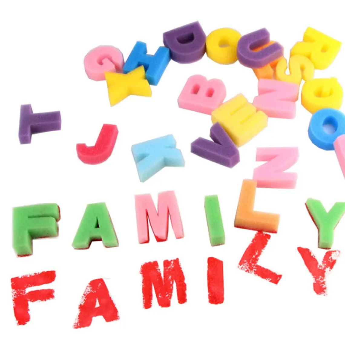 Set De Arte 51 Pzs Para Pintar Para Niños Esponjas Figuras 4