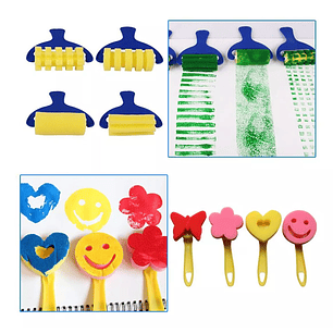 Set 29 Esponja Cepillo Brocha Pincel Para Pintar/pintura Arte