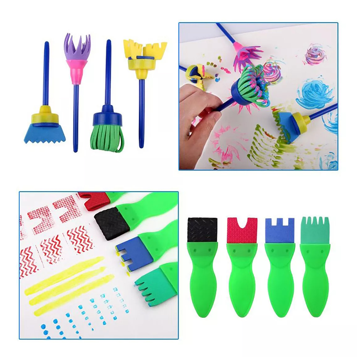 Set 29 Esponja Cepillo Brocha Pincel Para Pintar/pintura Arte 3