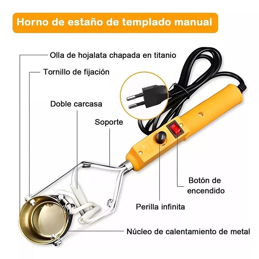 Crisol / Olla De Soldadura Portátil Para Estaño Pistola 280w