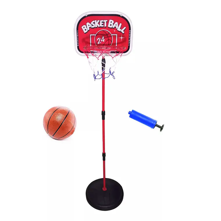 Soporte Baloncesto Altura Ajustable Niños + Balón + Inflador 2