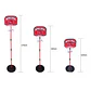 Soporte Baloncesto Altura Ajustable Niños + Balón + Inflador - Miniatura 6