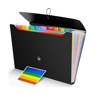 Carpeta Organizadora A4 Tipo Acordeón 13 Fuelles Colores