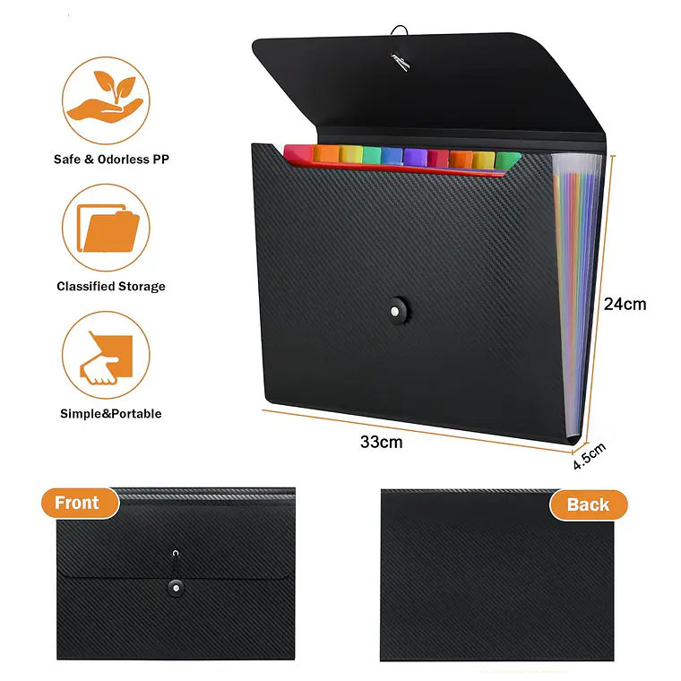 Carpeta Organizadora A4 Tipo Acordeón 13 Fuelles Colores 4