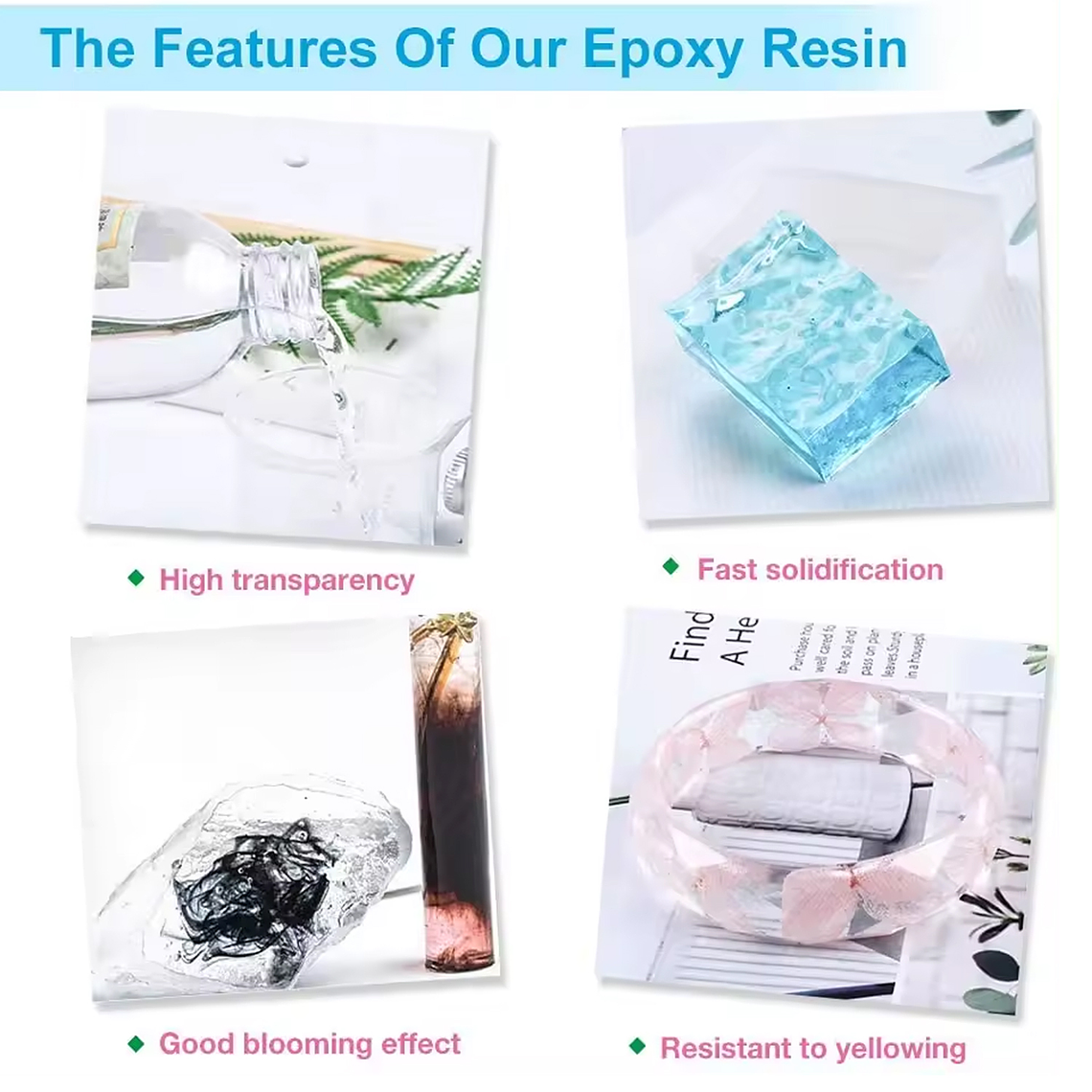 Resina Epóxica Cristal 1:1 946ml + Accesorios 3