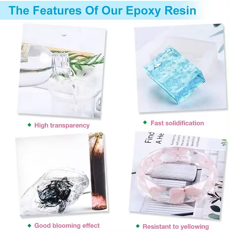 Resina Epóxica Cristal 1:1 946ml + Accesorios 3