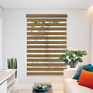 Cortina Roller Duo Zebra Dia Y Noche Persiana 100x180cm