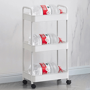 Carrito Organizador Con Ruedas Asas Multiuso 3 Niveles