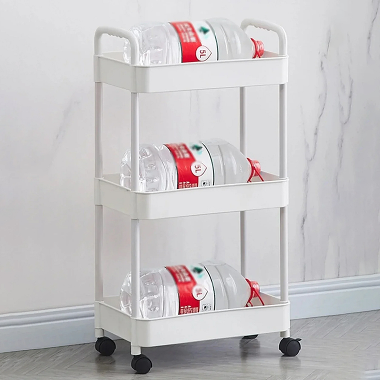 Carrito Organizador Con Ruedas Asas Multiuso 3 Niveles 1