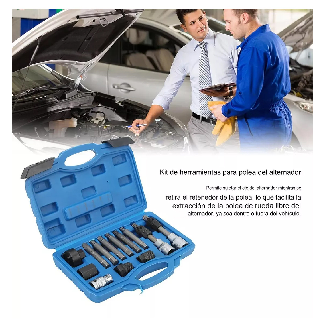 Puntas Dados Extractor De Poleas 13pzs Alternador Universal 5