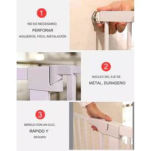 Reja Seguridad Escalera Puerta Ajustable Para Bebe Mascotas