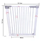 Reja Seguridad Escalera Puerta Ajustable Para Bebe Mascotas - Miniatura 5