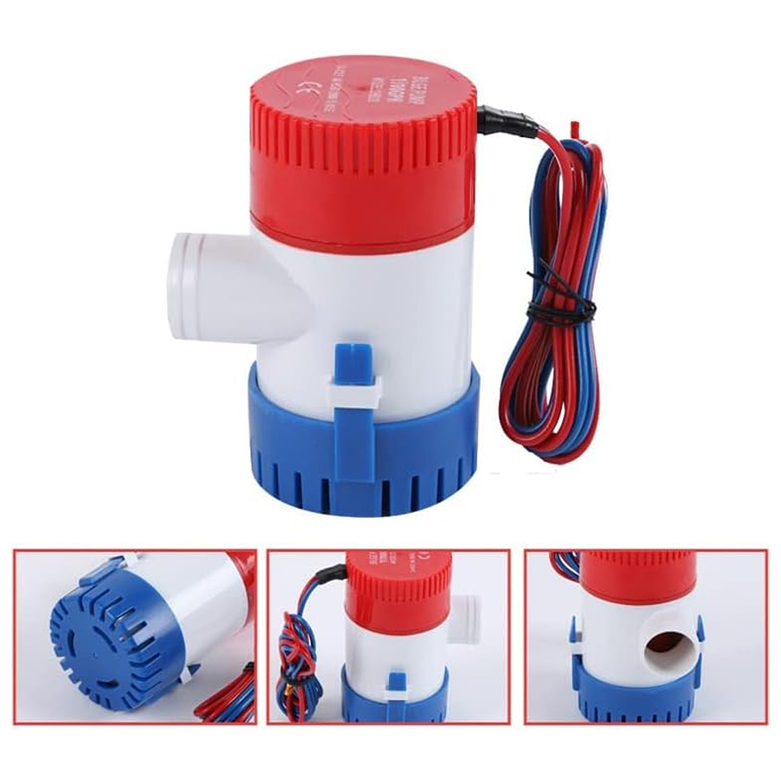 Bomba Eléctrica De 12 V 1100 Gph Marina Sumergible Barco 3