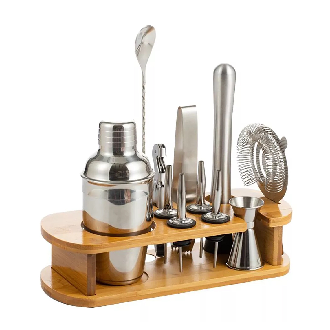 Kit De Utensilios De Coctelería C/coctelera De 750ml, 12 Pzs 1