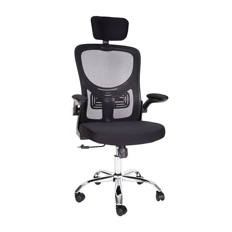 Silla De Oficina Ergonómica, Tapicería Cómoda Con Ruedas 1