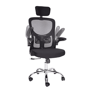 Silla De Oficina Ergonómica, Tapicería Cómoda Con Ruedas
