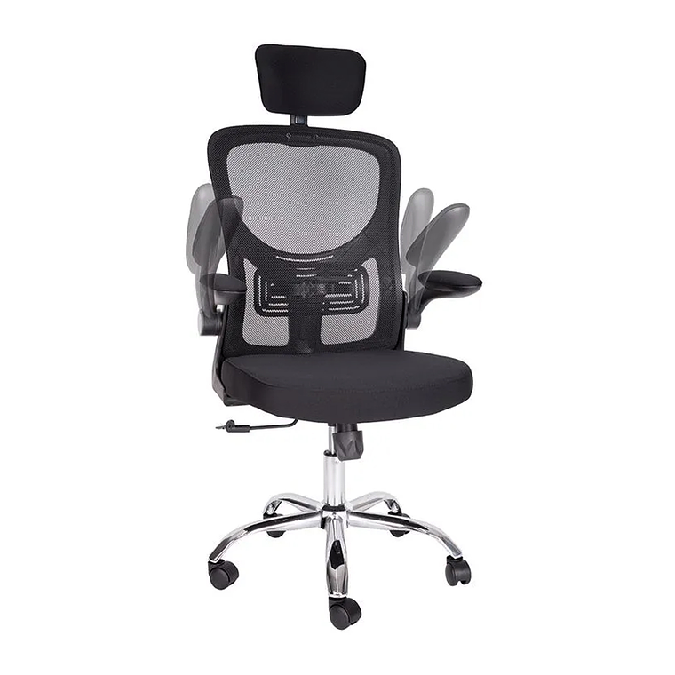 Silla De Oficina Ergonómica, Tapicería Cómoda Con Ruedas 2
