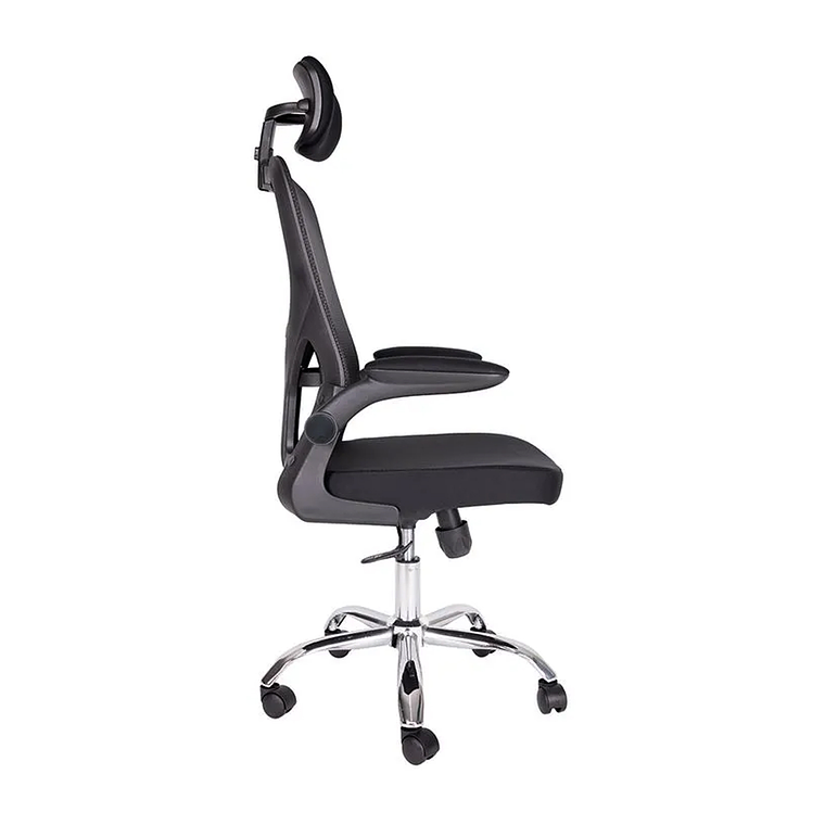 Silla De Oficina Ergonómica, Tapicería Cómoda Con Ruedas 4