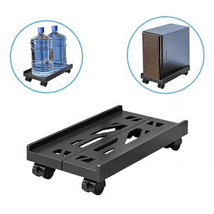 Base/soporte De Cpu Expandible Retráctil Con Ruedas Y Freno