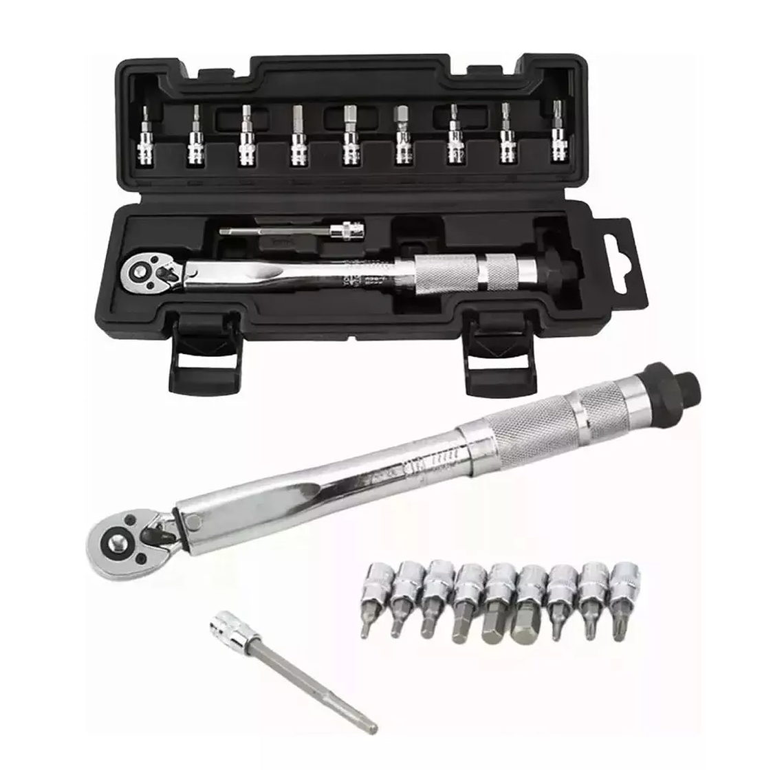 Llave De Torque Torquimetro 1/4 Pulgada 5 A 25nm -11 Piezas 1