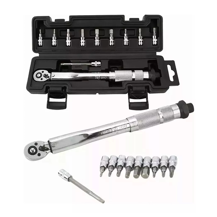 Llave De Torque Torquimetro 1/4 Pulgada 5 A 25nm -11 Piezas 1