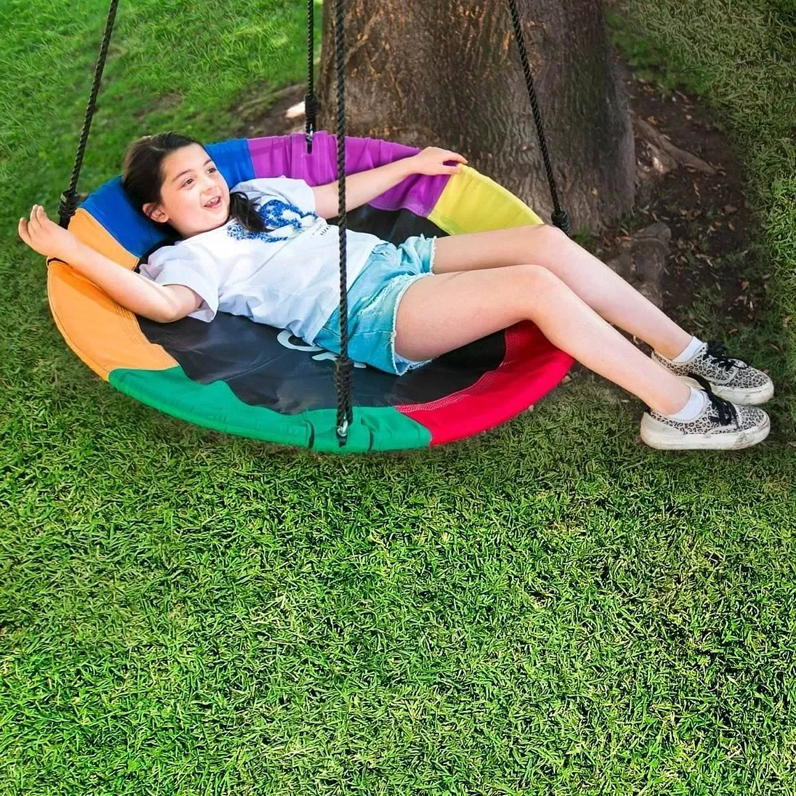 Columpio Mecedor Ovalado Multicolor 6