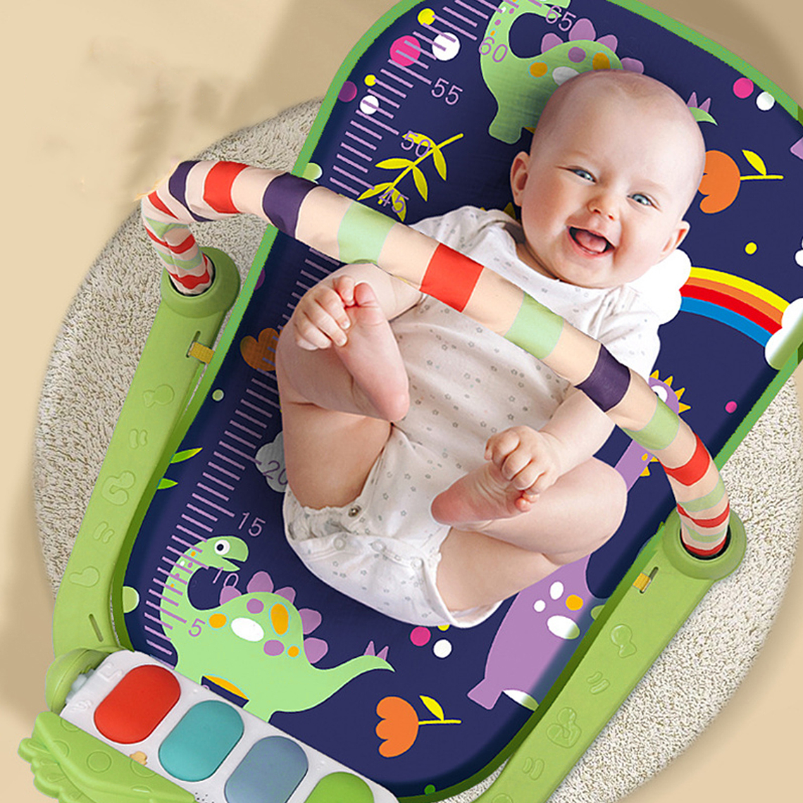 Alfombra Musical Con Piano Set Estimulación Para Bebe 3