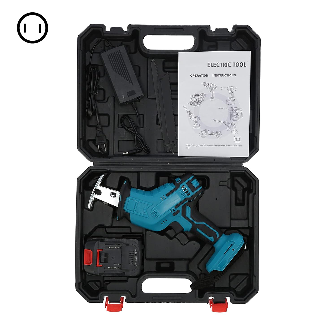 Sierra Sable Recíproca Inalámbrica Para Madera Leña Clavos 3