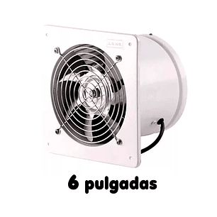 Extractor De Aire Metálico Industrial 6 Pulgadas 15cm 40w