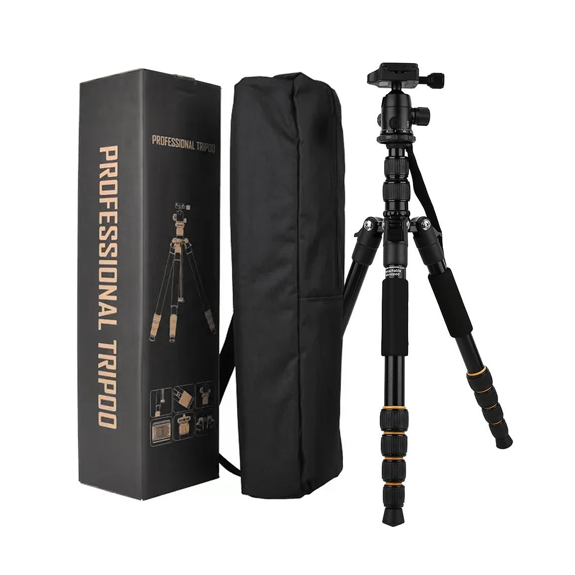 Tripode Camara fotografica, Celular Video Profesional Con Cabezal 1