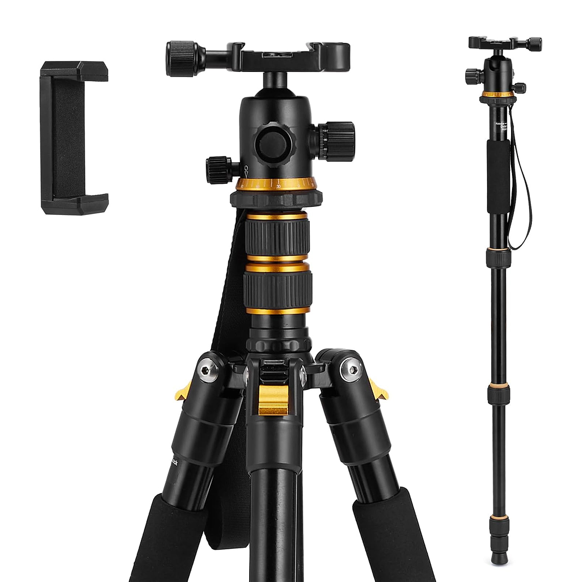 Tripode Camara fotografica, Celular Video Profesional Con Cabezal 2