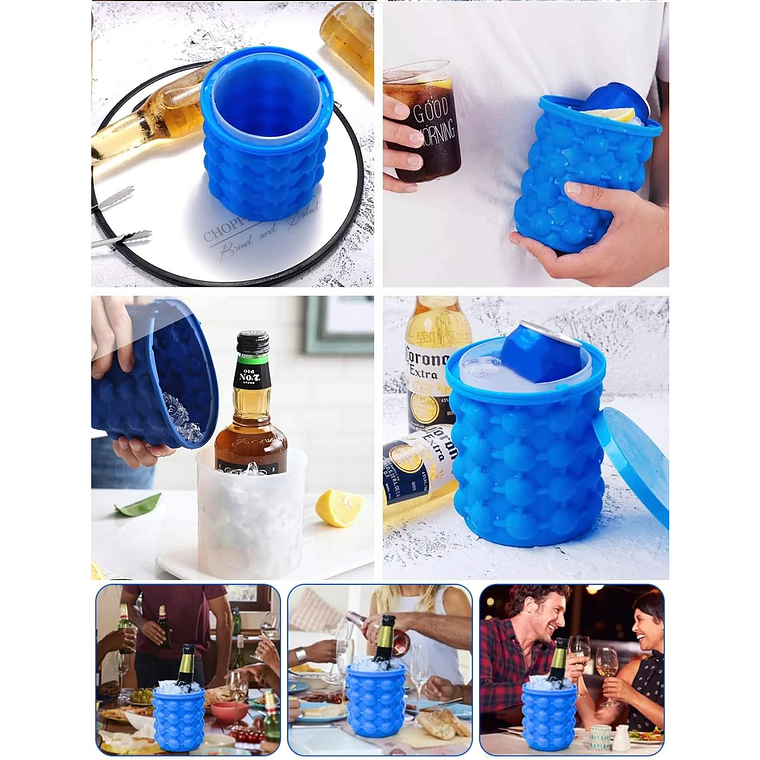 Molde Cubeta Para Hacer Hielos De Hielo 3