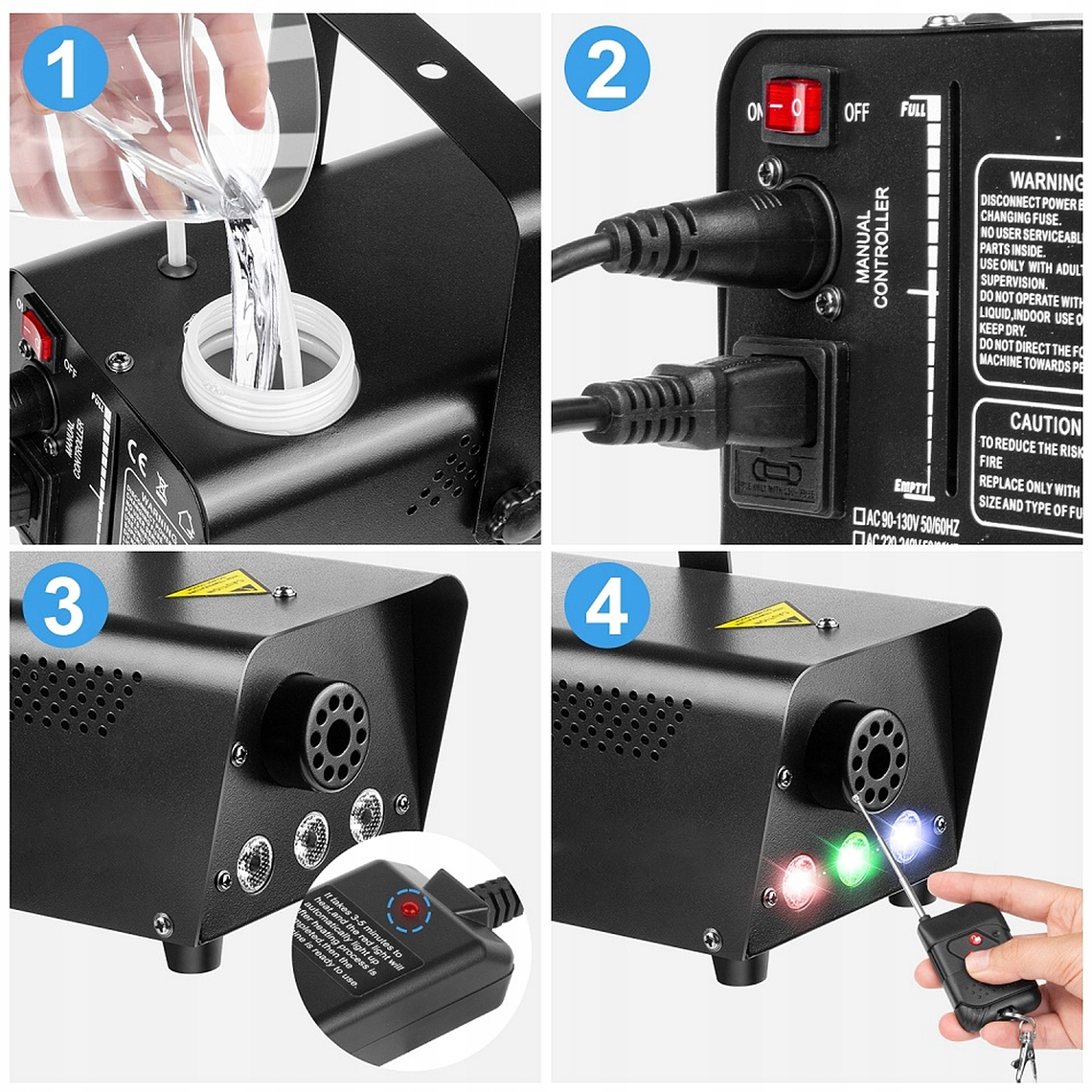 Maquina De Humo Control Remoto Dmx Humo Efecto Niebla 600w 4