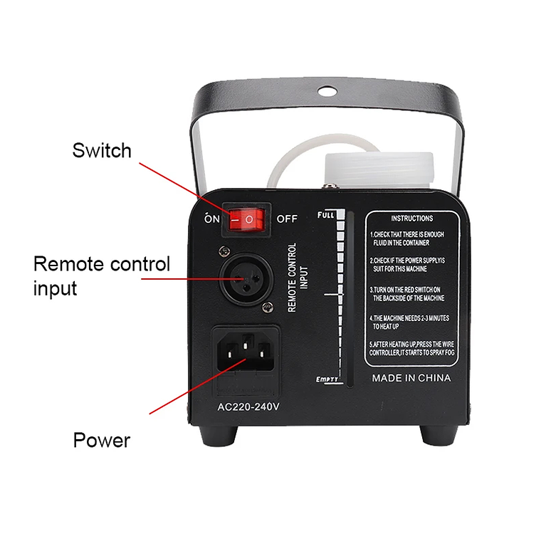 Maquina De Humo Control Remoto Dmx Humo Efecto Niebla 600w 3